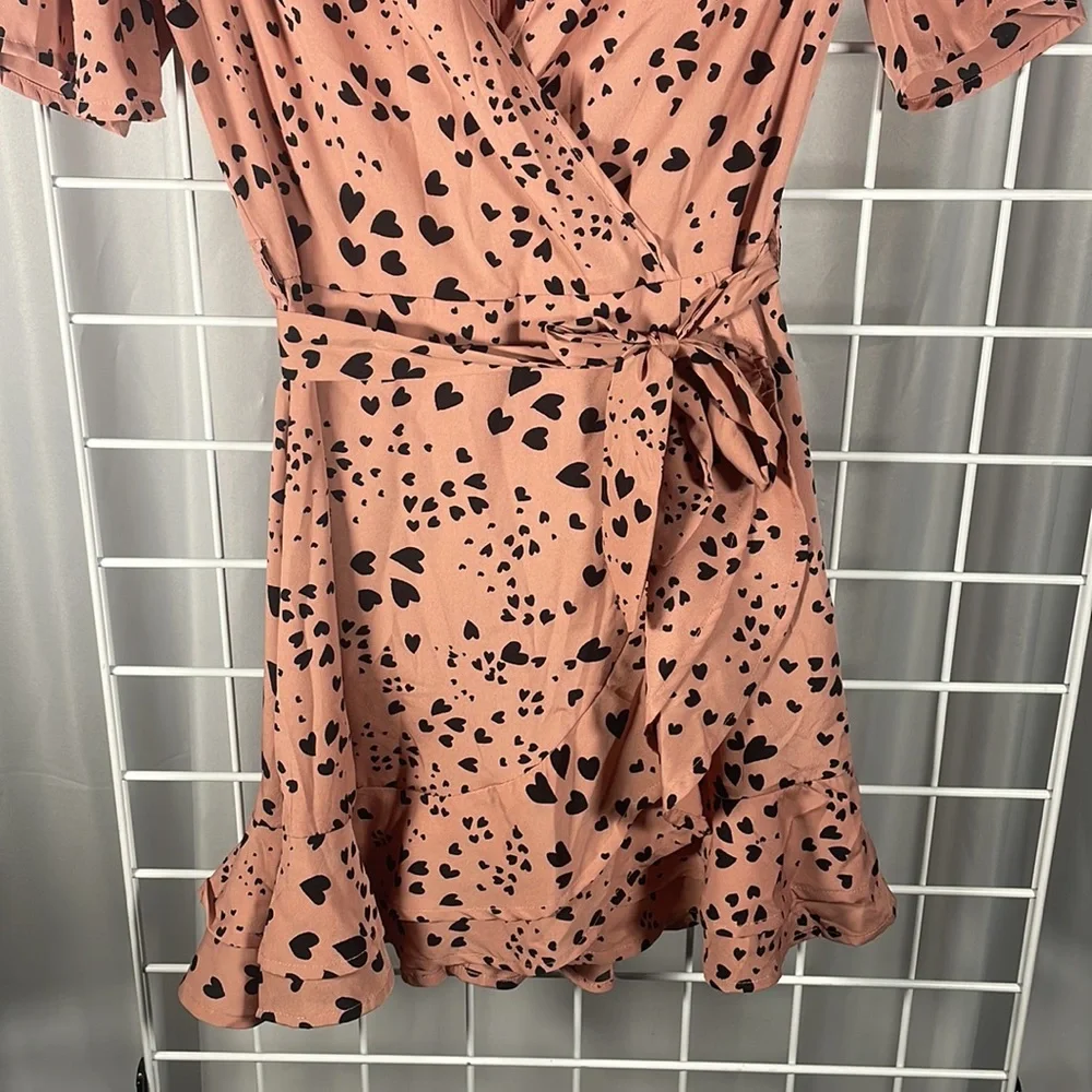 Wrap front mini dress - Picture 3 of 4